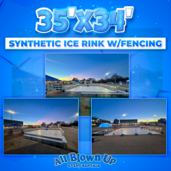 35’x34’ Portable Ice Rink with Fencing