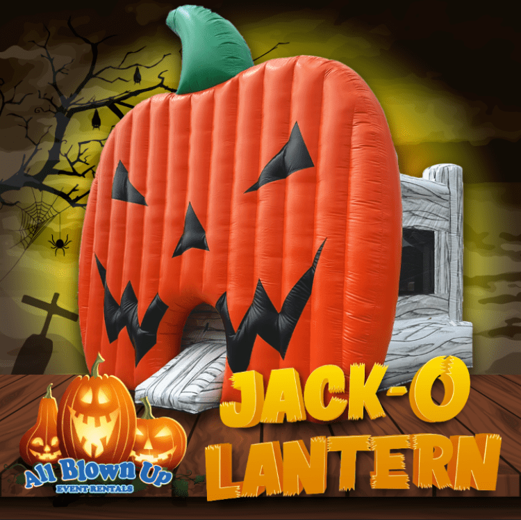 Jack-O-Latern Themed Bounce House