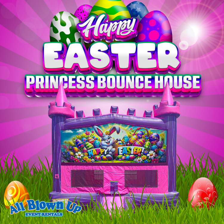 Happy Easter Princess Bounce House