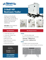 2 Stall VIP Restroom Trailer